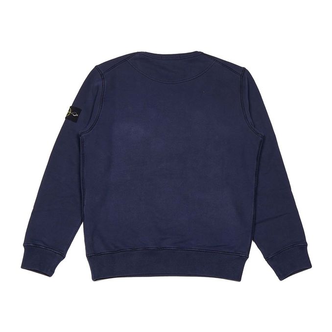 CREW NECK COTTON SWEATSHIRT Kids Blue