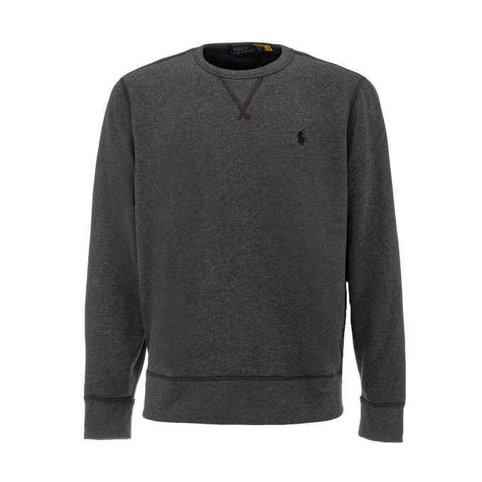 CREW NECK COTTON SWEATSHIRT Man Grey