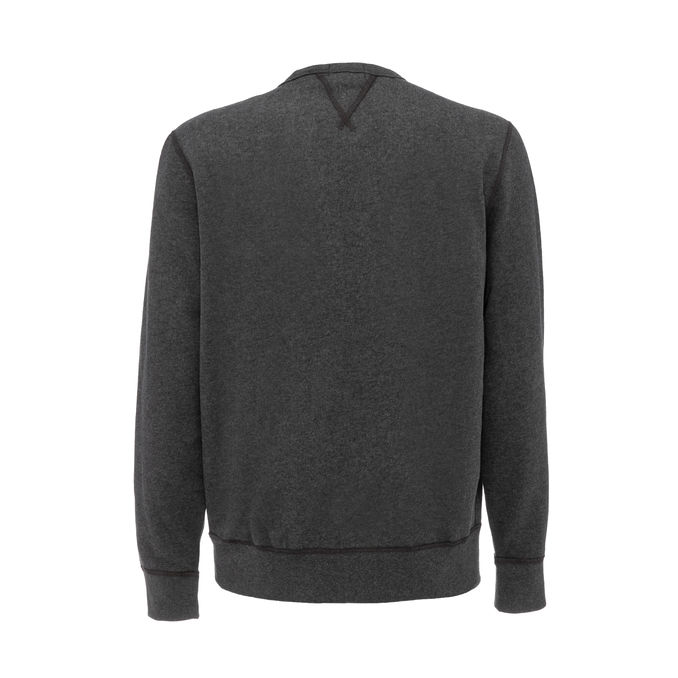 CREW NECK COTTON SWEATSHIRT Man Grey