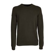 CREW NECK EGON PULLOVER IN WOOL BLEND Man Dark green CREW NECK EGON PULLOVER IN WOOL BLEND Man Dark green