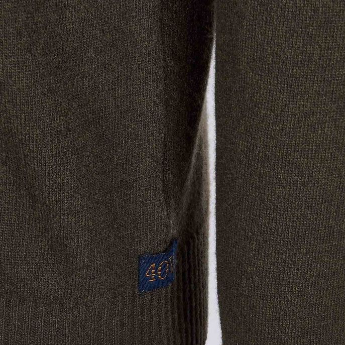 CREW NECK EGON PULLOVER IN WOOL BLEND Man Dark green