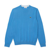 CREW NECK PULL IN ORGANIC COTTON Man Blu Azzurro CREW NECK PULL IN ORGANIC COTTON Man Blu Azzurro
