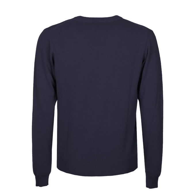CREW NECK PULLOVER Unisex Bleu Navy Melange