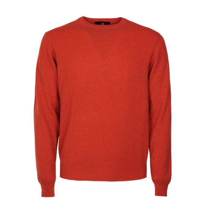CREW NECK PULLOVER Unisex Red Melange