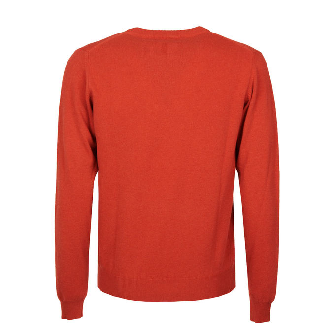 CREW NECK PULLOVER Unisex Red Melange