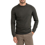 CREW NECK RAGLAN SWEATER WITH CONTRASTING DETAILS CREW NECK RAGLAN SWEATER WITH CONTRASTING DETAILS