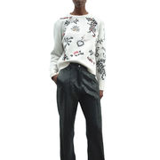CREW NECK SWEATER WITH EMBROIDERY CREW NECK SWEATER WITH EMBROIDERY