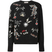 CREW NECK SWEATER WITH EMBROIDERY CREW NECK SWEATER WITH EMBROIDERY