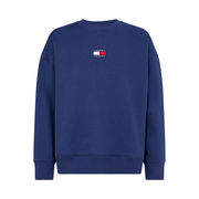 CREW NECK SWEATSHIRT WITH BADGE Man Twilight Navy CREW NECK SWEATSHIRT WITH BADGE Man Twilight Navy