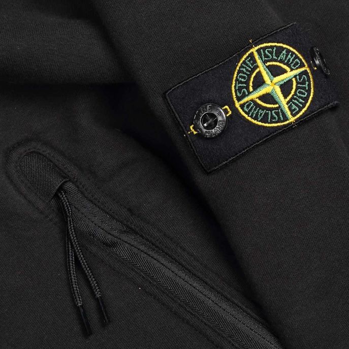 CREW NECK SWEATSHIRT WITH DOUBLE ZIP POCKET Kids Black