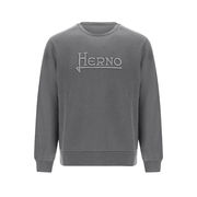 CREW NECK SWEATSHIRT WITH LOGO EMBROIDERED Man Light grey CREW NECK SWEATSHIRT WITH LOGO EMBROIDERED Man Light grey