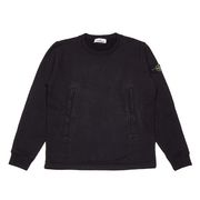 CREW NECK SWEATSHIRT WITH POCKETS Kids Black CREW NECK SWEATSHIRT WITH POCKETS Kids Black
