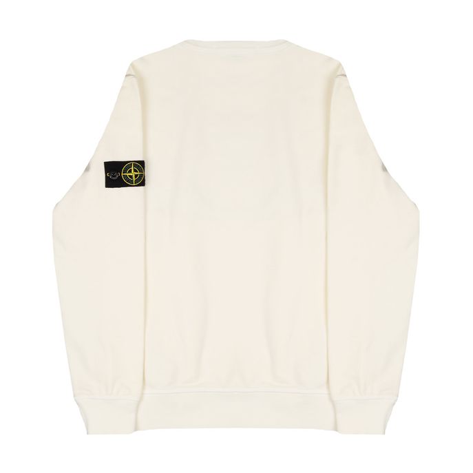 CREW NECK SWEATSHIRT WITH ZIP POCKETS Kids Ivory