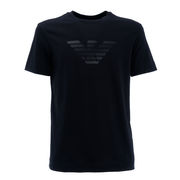 CREW NECK T-SHIRT WITH EAGLE PRINT Man Black CREW NECK T-SHIRT WITH EAGLE PRINT Man Black