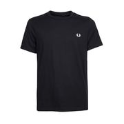 CREW NECK T-SHIRT WITH EMBROIDERED LOGO Man Black CREW NECK T-SHIRT WITH EMBROIDERED LOGO Man Black