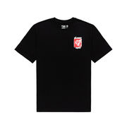 CREW NECK T-SHIRT WITH PRINT DOMINION PRINT Man Flint Black CREW NECK T-SHIRT WITH PRINT DOMINION PRINT Man Flint Black