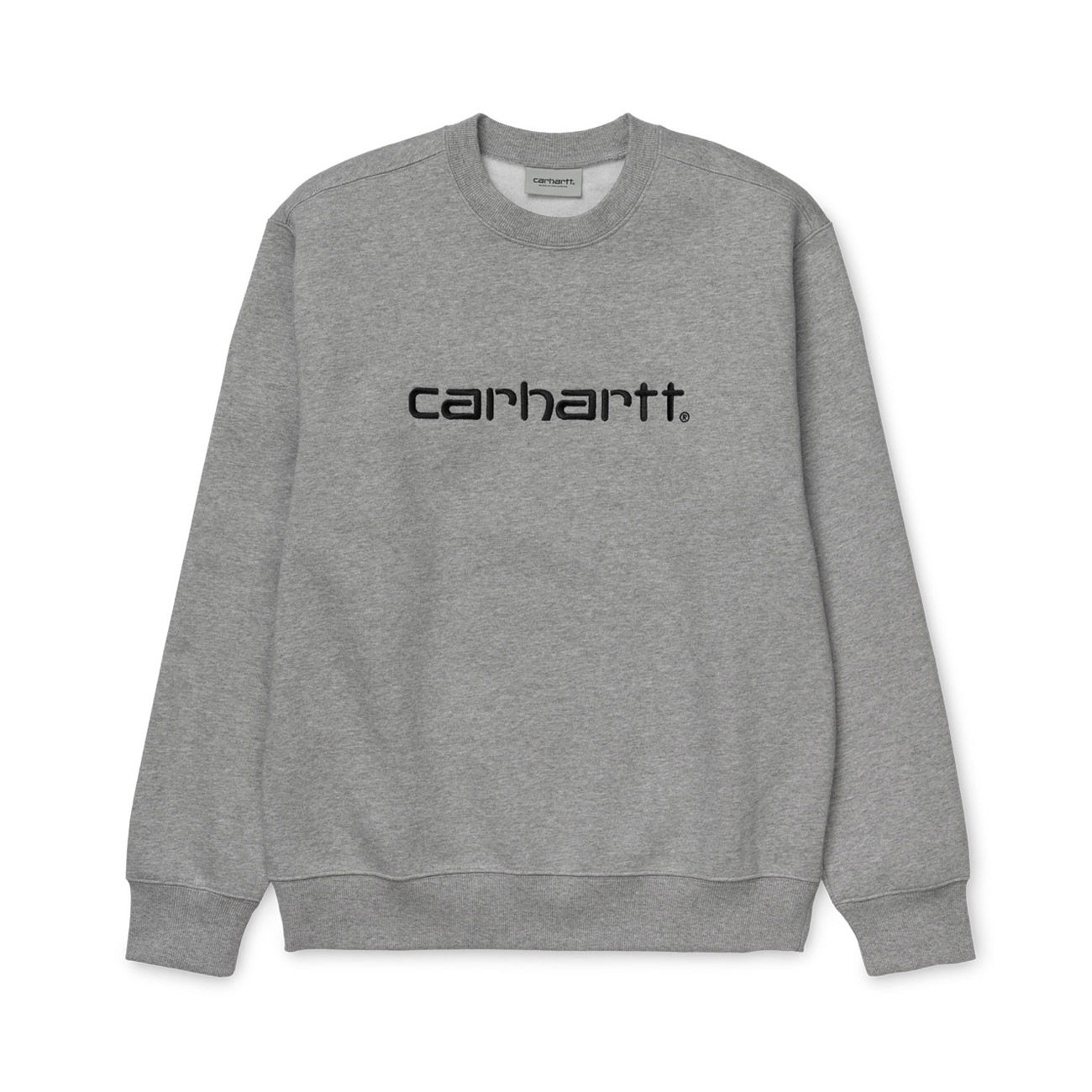 CARHARTT CREWNECK LOGO Man Grey | Mascheroni Store