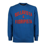 CREWNECK SWEATER BELLAVISTA & OFF TRACK Man Blue CREWNECK SWEATER BELLAVISTA & OFF TRACK Man Blue