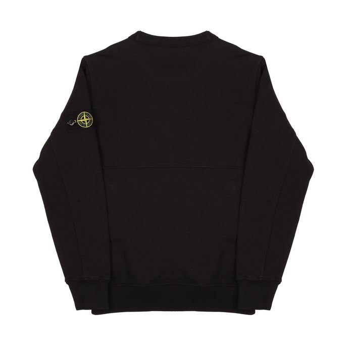 CREWNECK SWEATSHIRT WITH KANGAROO POCKET Kids Black