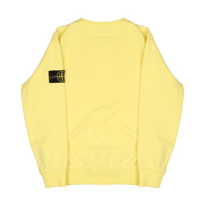 CREWNECK SWEATSHIRT WITH LOGO PATCH Kid Lemon