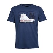 CREWNECK T-SHIRT WITH ALL STAR SNEAKER AND PRINT Man Blue multicolor CREWNECK T-SHIRT WITH ALL STAR SNEAKER AND PRINT Man Blue multicolor
