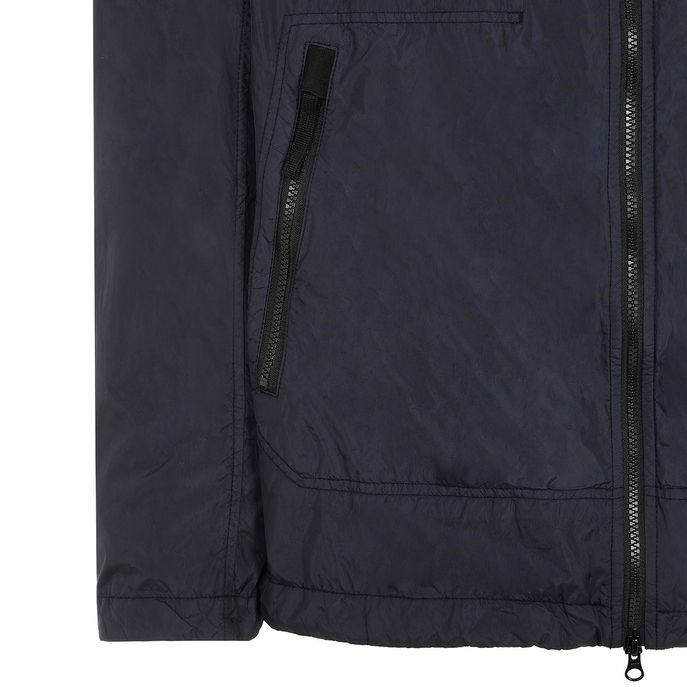 CRINCLE JACKET Man Navy Blue