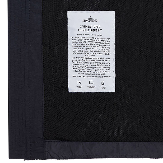 CRINCLE JACKET Man Navy Blue