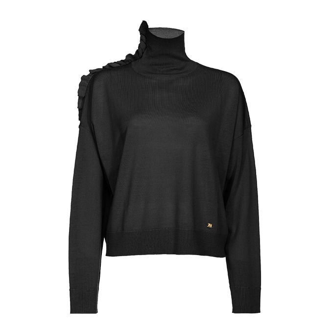 CRISOPA WOOL TURTLENECK Woman Black Limousine