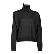 CRISOPA WOOL TURTLENECK Woman Black Limousine CRISOPA WOOL TURTLENECK Woman Black Limousine