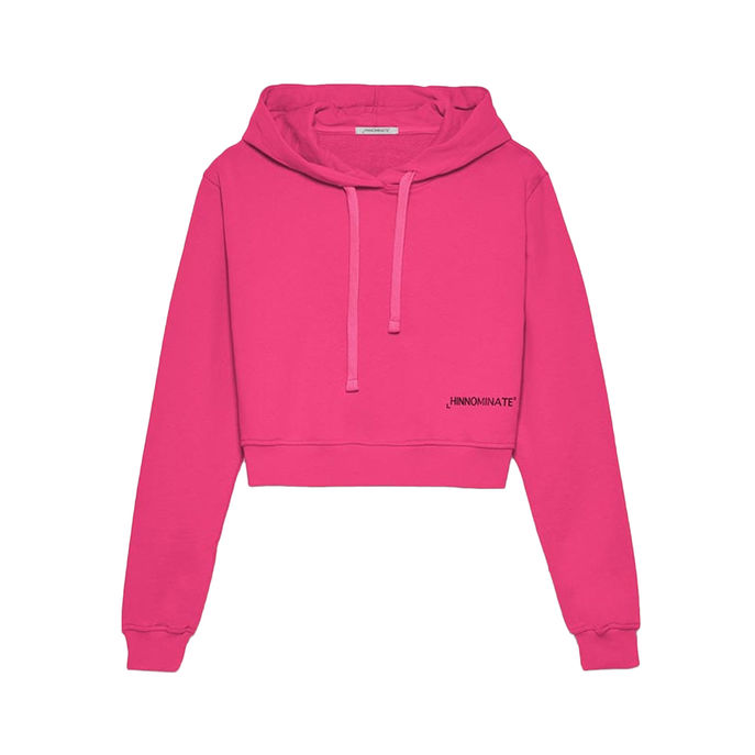 Pink hoodie clearance cropped