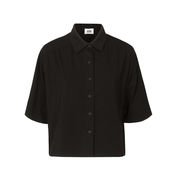 CROP SHIRT Woman Black  CROP SHIRT Woman Black