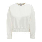 CROP SWEATSHIRT Woman Ecru CROP SWEATSHIRT Woman Ecru