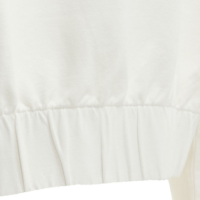 CROP SWEATSHIRT Woman Ecru