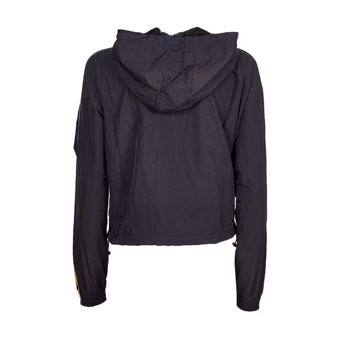 CROPPED TRACK TOP WITH 3-STRIPES MULTICOLOR Donna Black