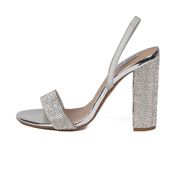 STEVE MADDEN CRYSTAL-COVERED SANDAL WITH HIGH HEEL Woman Black