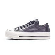 CTAS LIFT METALLIC LEATHER OX SNEAKERS Woman Black white CTAS LIFT METALLIC LEATHER OX SNEAKERS Woman Black white