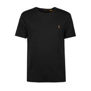 CUSTOM SLIM FIT T-SHIRT IN COTTON Man Polo Black CUSTOM SLIM FIT T-SHIRT IN COTTON Man Polo Black