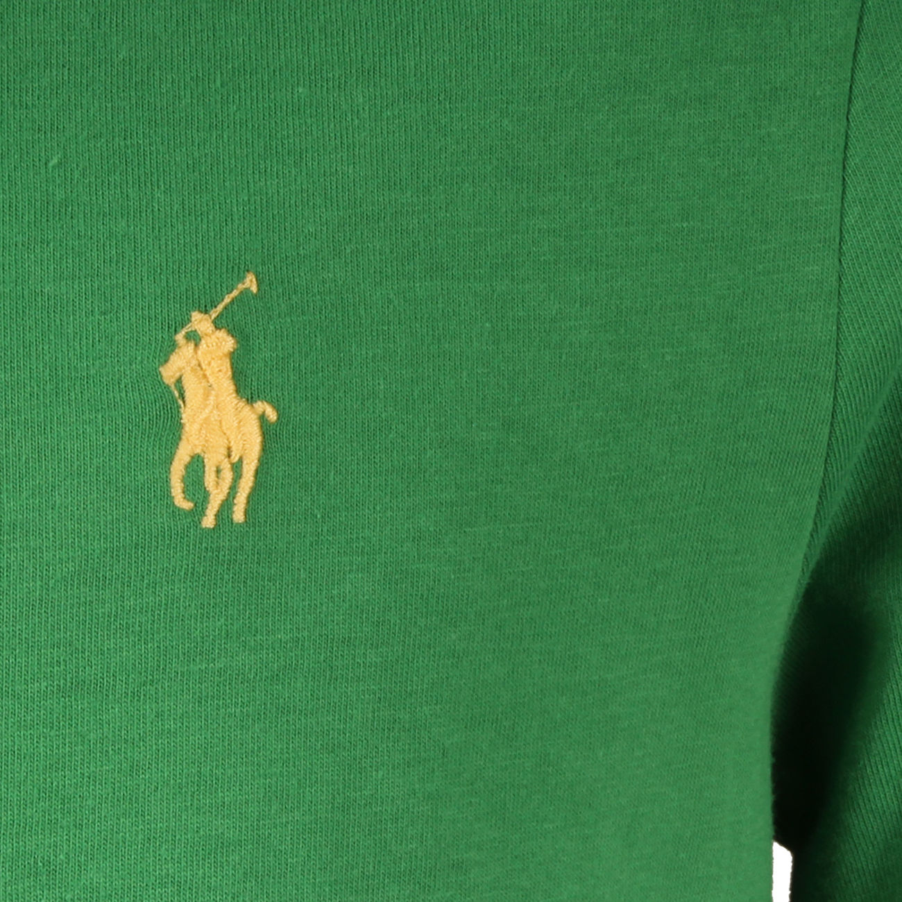 POLO RALPH LAUREN CUSTOM SLIM IN JERSEY Man Lifeboatgreen Mascheroni
