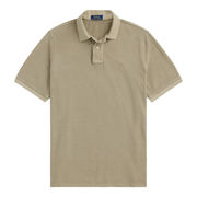 CUSTOM SLIM MINERAL-DYED MESH POLO SHIRT CUSTOM SLIM MINERAL-DYED MESH POLO SHIRT
