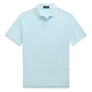 CUSTOM SLIM MINERAL-DYED MESH POLO SHIRT CUSTOM SLIM MINERAL-DYED MESH POLO SHIRT