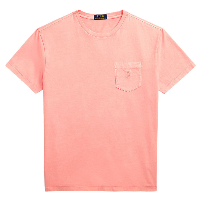CUSTOM SLIM MINERAL-DYED POCKET T-SHIRT
