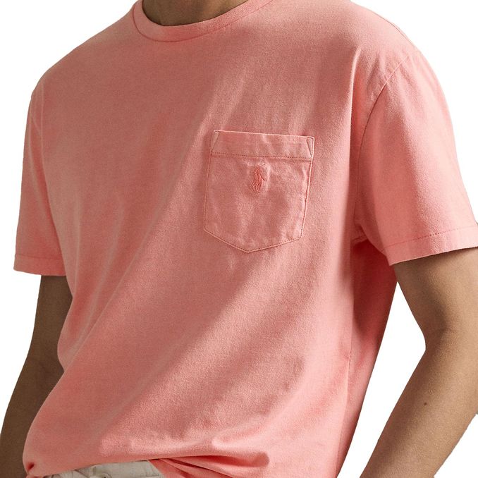 CUSTOM SLIM MINERAL-DYED POCKET T-SHIRT