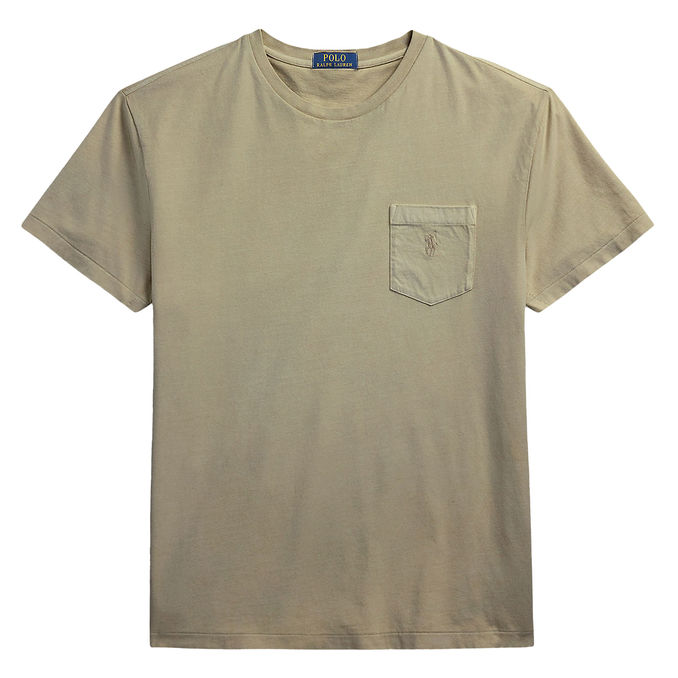 CUSTOM SLIM MINERAL-DYED POCKET T-SHIRT