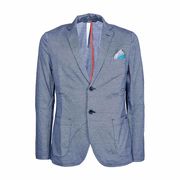 DA VINCI JACKET WITH FANTASY AND HANDKERCHIEF Man Blu White DA VINCI JACKET WITH FANTASY AND HANDKERCHIEF Man Blu White