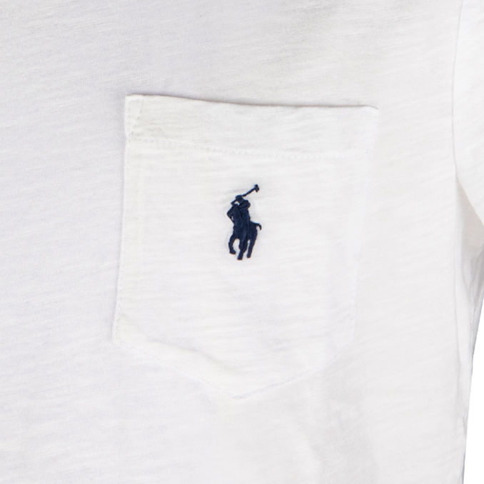 DELAVE' CUSTOM SLIM T-SHIRT WITH POCKET Man White