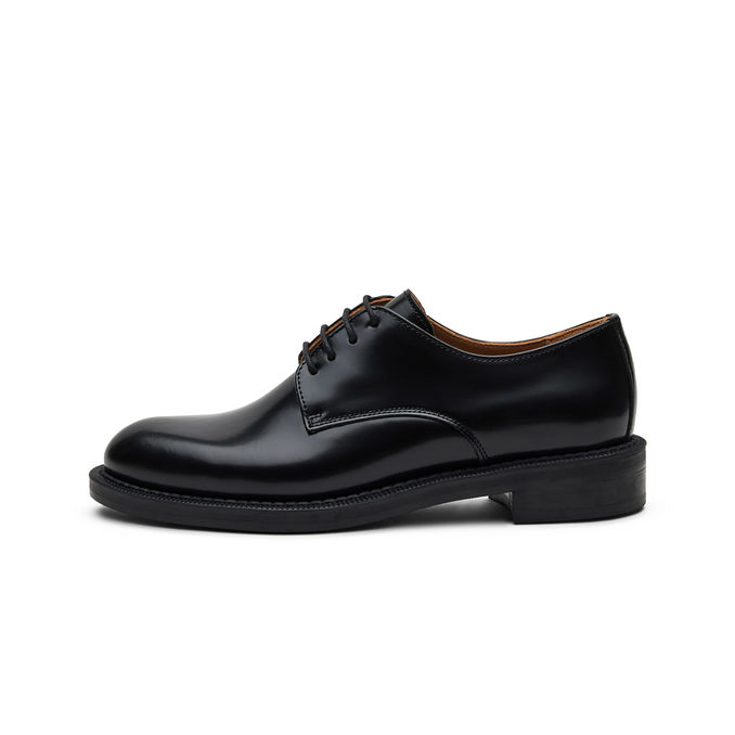 DERBY LEATHER SHOES Women Black