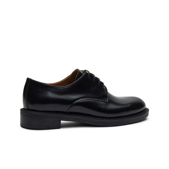 DERBY LEATHER SHOES Women Black