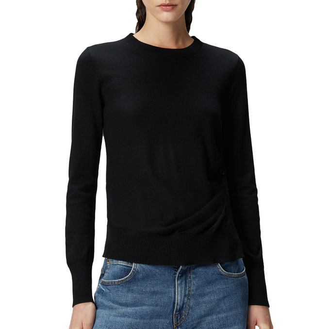 DIRASPATURA KNIT 100% WOOL Women Black Limousine