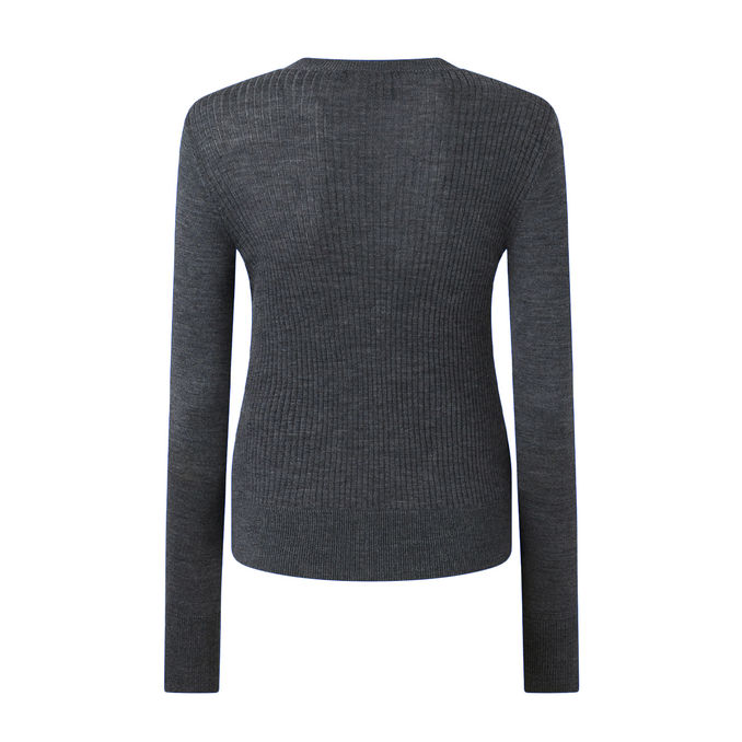 DIRASPATURA KNIT 100% WOOL Women Grey Raven