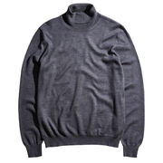 DOLCEVITA IN MAGLIA RASATA DI LANA MERINOS EXTRA FINE Uomo Catramer DOLCEVITA IN MAGLIA RASATA DI LANA MERINOS EXTRA FINE Uomo Catramer